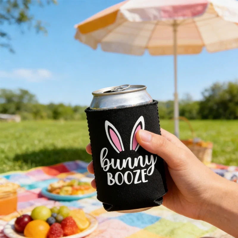 4-Pack Bunny Ear Can Coolers – Easter Basket Stuffers & Party