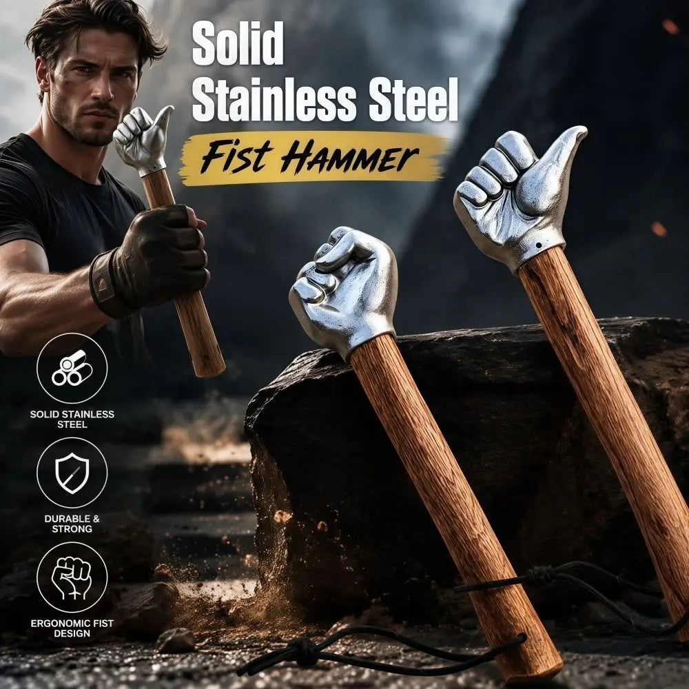 Stainless Steel Fist Hammer | Novelty Thumbs-Up Shaped Tool
