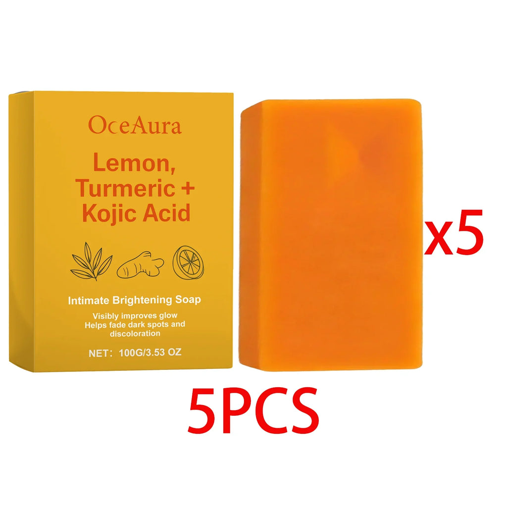 OceAura Kojic Acid Lemon Turmeric Brightening Soap Bar