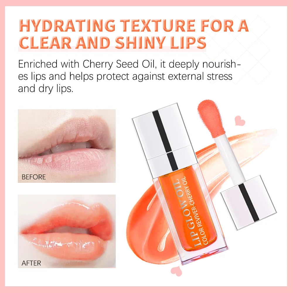 Lakerain Crystal Jelly Lip Glow Oil – Tinted Hydrating Gloss