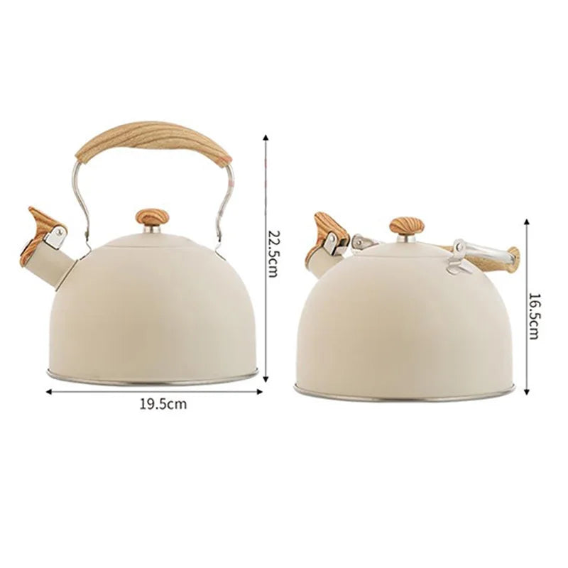 KEMORELA 2.5L Stainless Steel Whistle Kettle – All Stovetops
