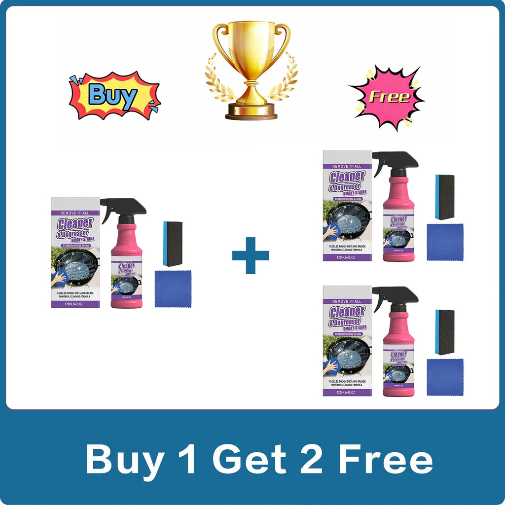 Heavy Duty BBQ Grill Cleaner Spray – Grease & Stain Remover