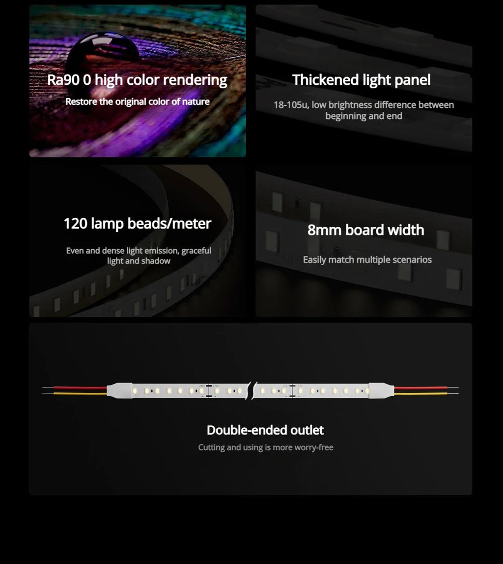 Aqara Smart Light Strip T2 Single-color Temperature Bare Board Thin