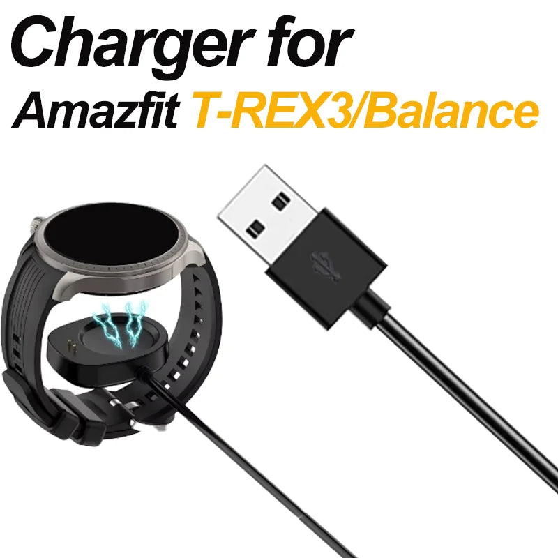 Magnetic Charger for Amazfit Balance A2286/Balance 2/T-Rex 3
