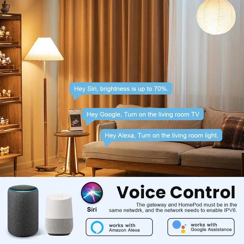 Tuya Matter Thread Hub Zigbee Smart Home Bridge Gateway Siri Voice