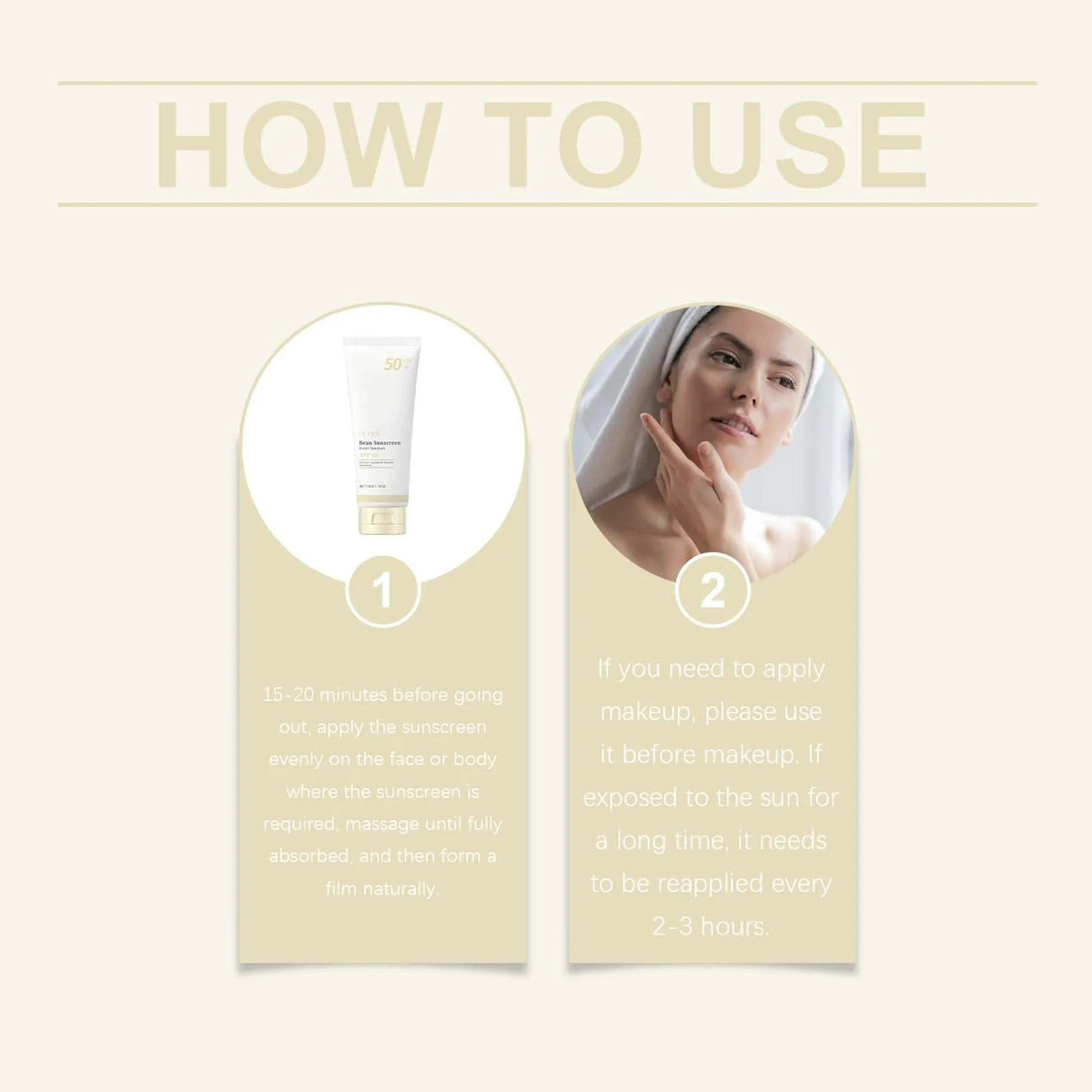 Ouhoe SPF 50+ Mild Moisturizing Sunscreen UVA/UVB 50g