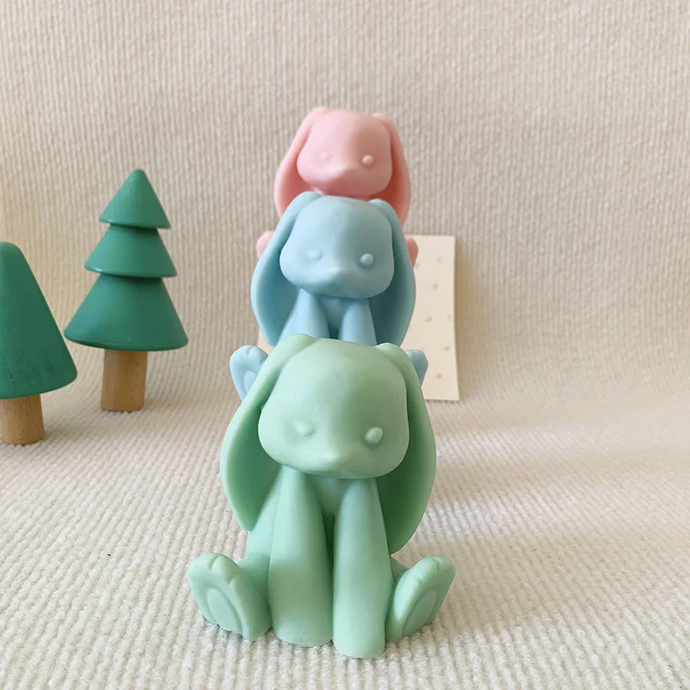 3D Rabbit Silicone Mold – Bunny Candle, Soap & Resin Mould