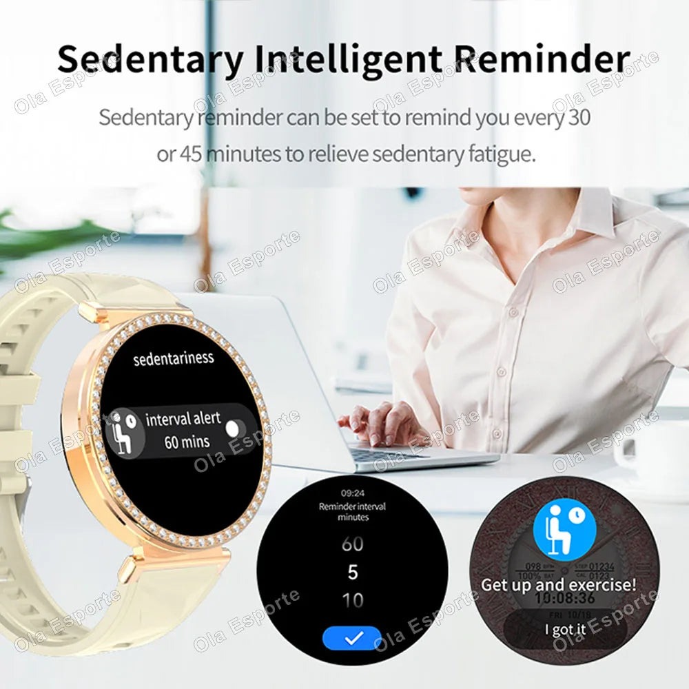 Smartwatch Luxury Fashion Female Physiological Reminder Bluetooth