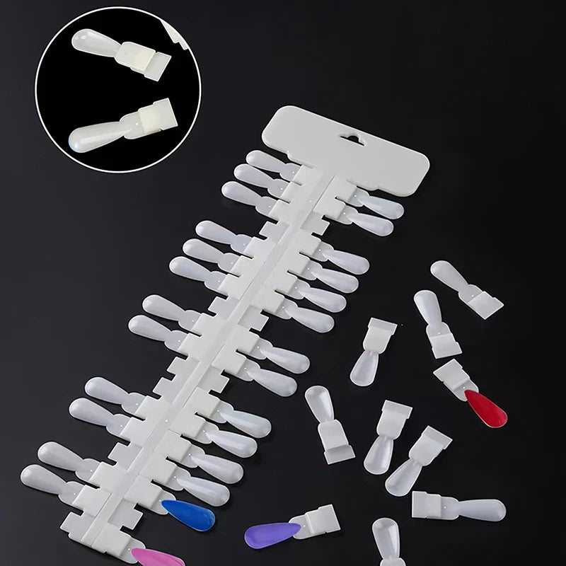 36-Pc Nail Art Display Tips Rack | Teardrop Gel Polish