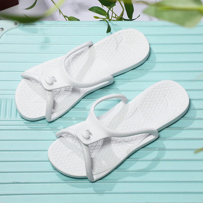 Men's Foldable Travel Slippers – Lightweight EVA Beach Slides