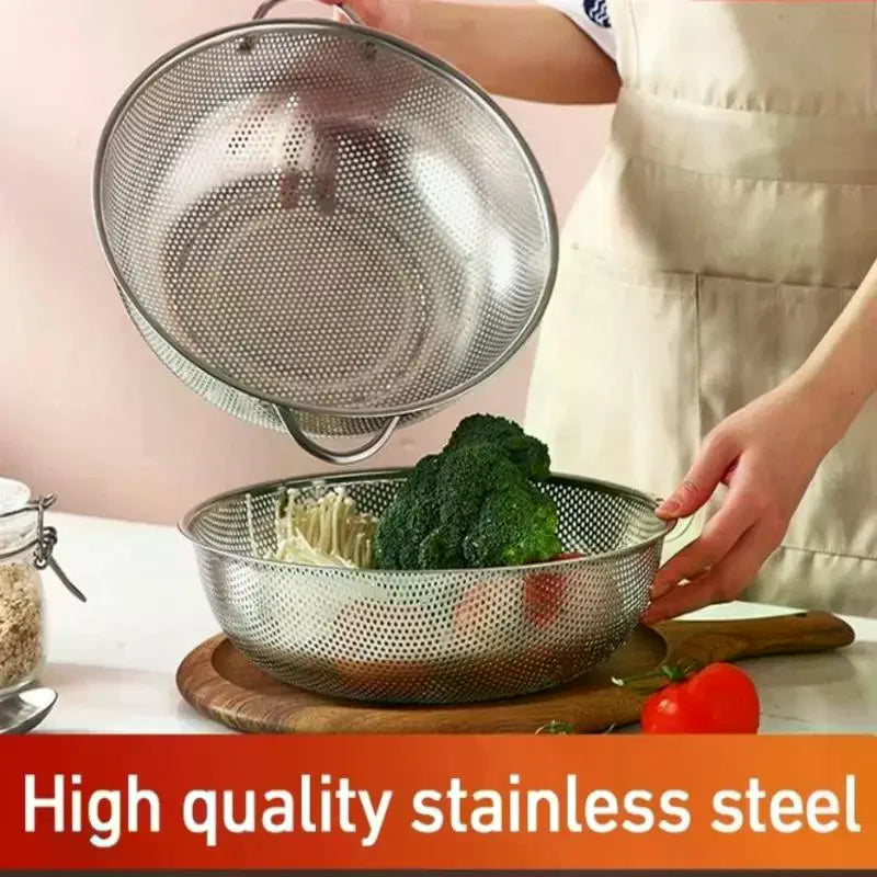 Stainless Steel Mesh Colander Strainer Sieve Basket | 8 Sizes
