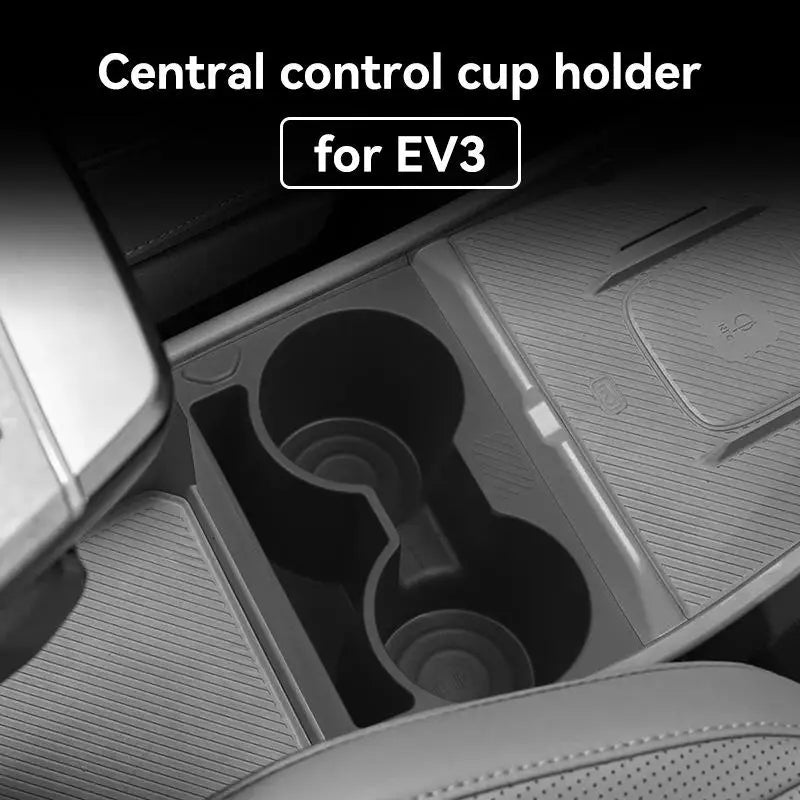 Cup Holder Insert for 2024–2025 Kia EV3 | Console Organizer