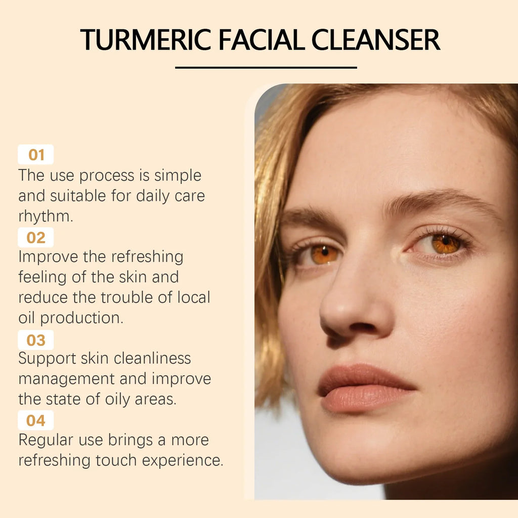 Jaysuing Turmeric Cleansing Mousse | Deep Pore Facial Cleanser