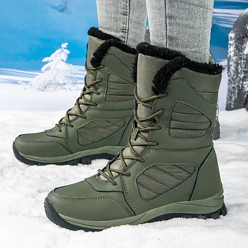 Men's Winter High-Top Ankle Boots – Warm & Anti-Slip
