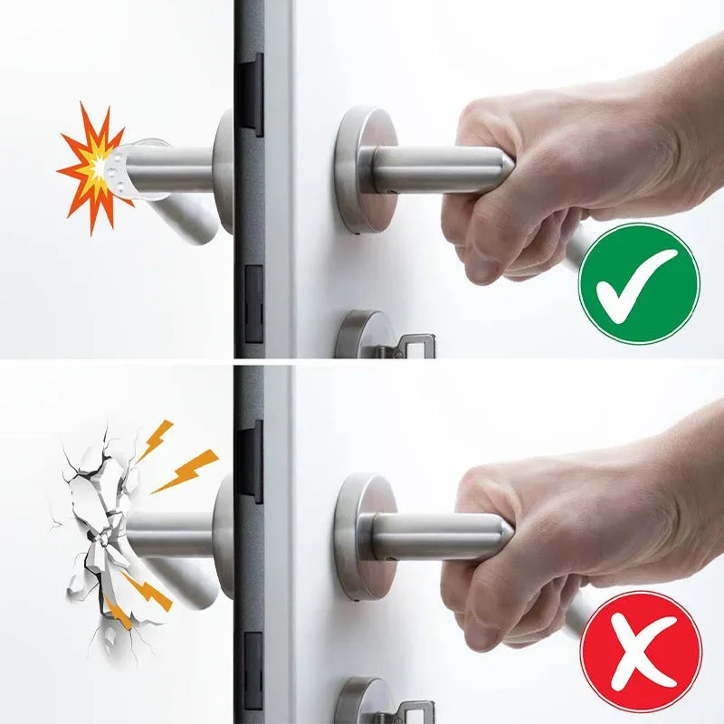 Transparent PVC Door Handle Bumper – Wall & Furniture Guard