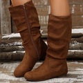 HAJINK Women's Korean Style Knee-High Snow Boots | Winter 2025