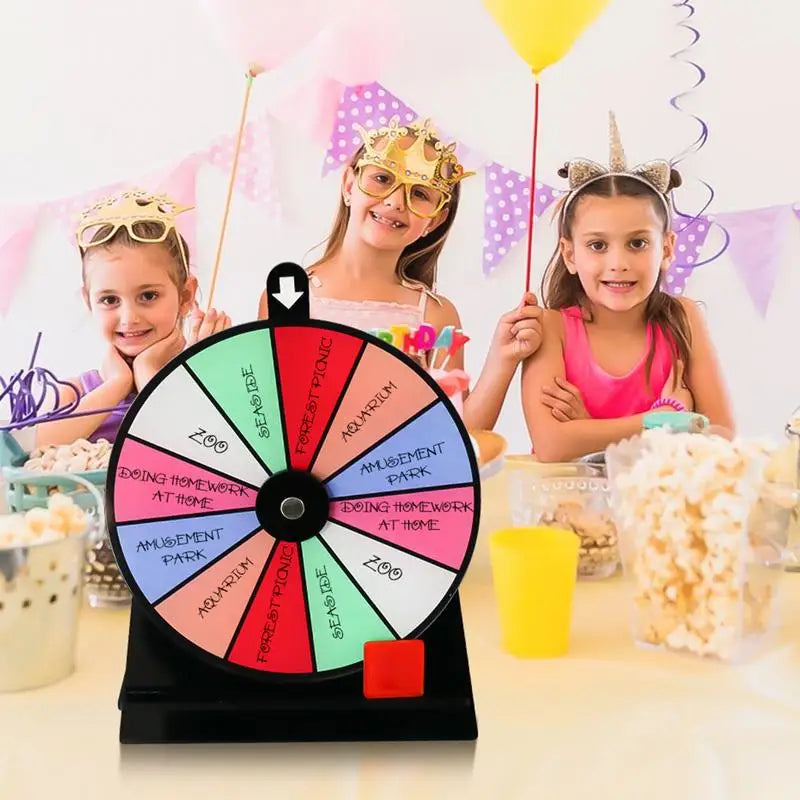 Prize Wheel Non-slip Fortune Game Spinner Stand Erasable Acrylic