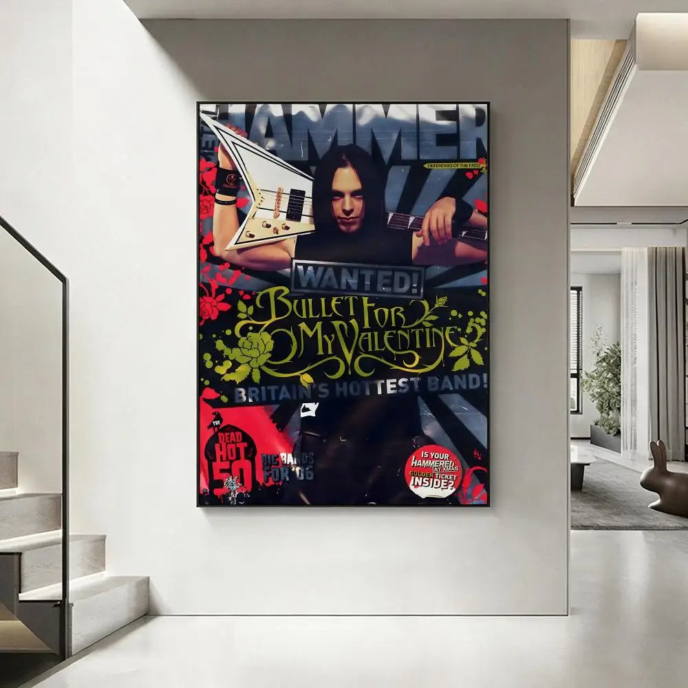 HD Music Band Wall Poster – Waterproof Sticky Art Home Decor