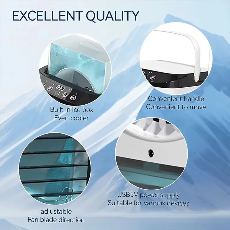 Silent Desktop Spray Fan Air Cooler & Humidifier | 900ml Tank