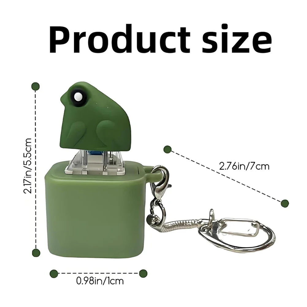 Frog Croaking Fidget Keychain with LED Lights | Rechargeable