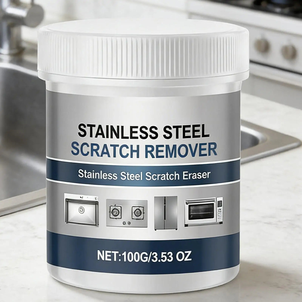 Stainless Steel Polish & Rust Remover Paste 100g | Sink Cleaner