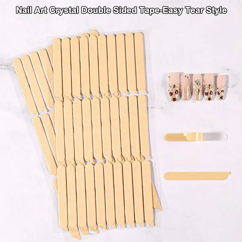 Double-Sided Nail Art Adhesive Tabs for Display Stand – 30/33pcs