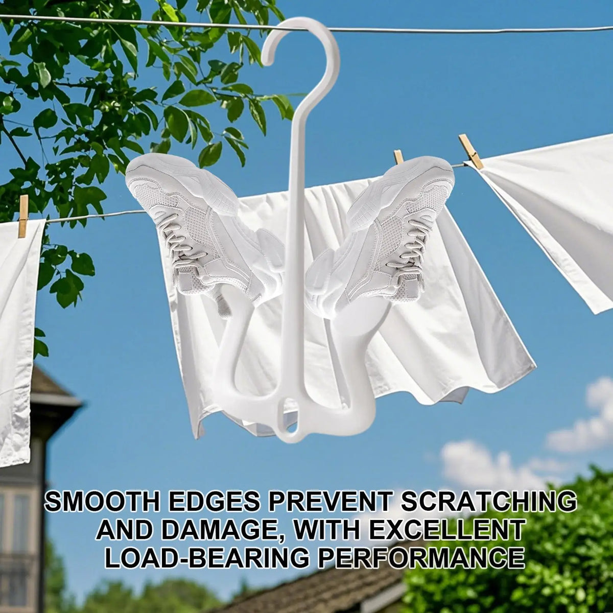 Double Hook Slipper Hanger & Sandal Drying Rack | Home & Travel