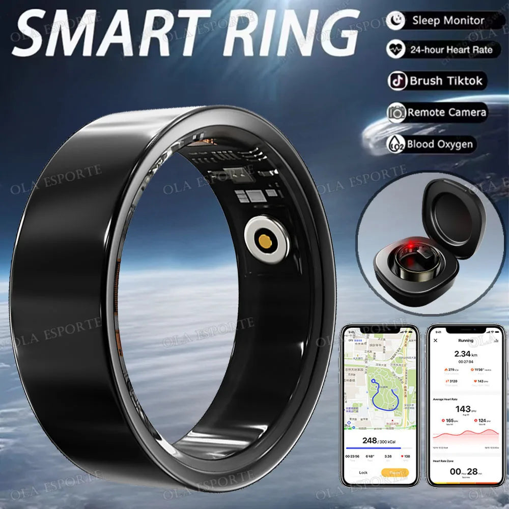 Men Women Smart Ring Menstrual Period Heart Rate Sleep Health