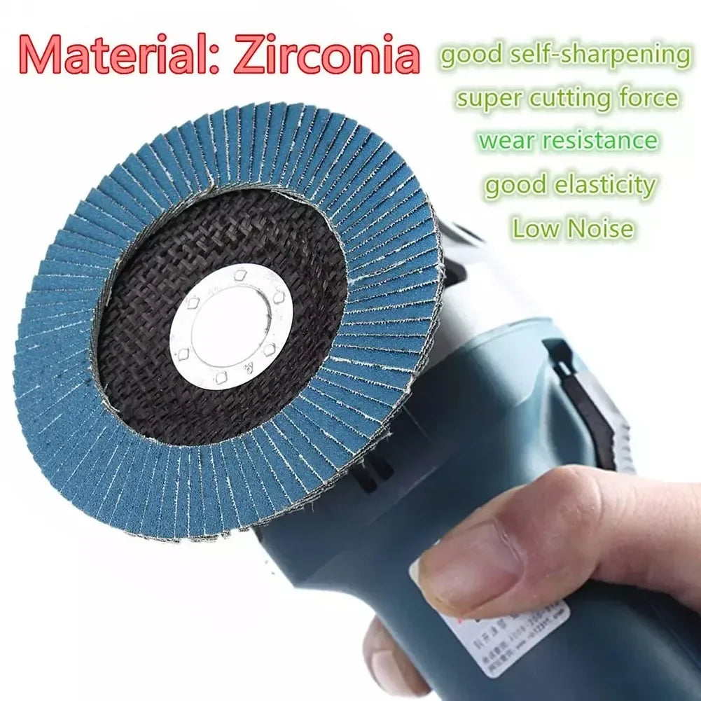 5" 125mm Zirconia Flap Sanding Discs – 40/60/80/120 Grit