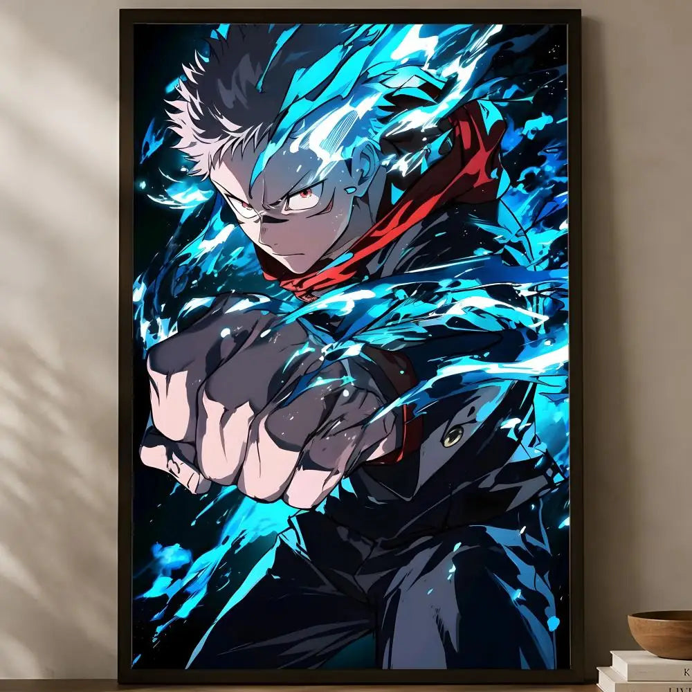Yuji Itadori Self-Stick HD Anime Wall Poster – Waterproof