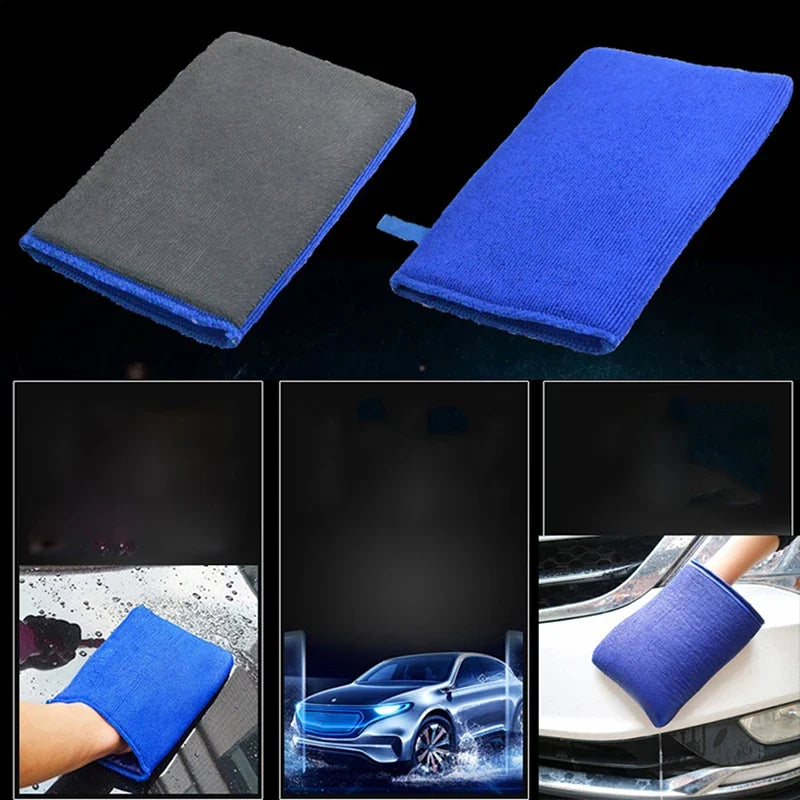 Grinding Mud Plate Car Beauty Cleaning Cloth Washing Volcanic Glove