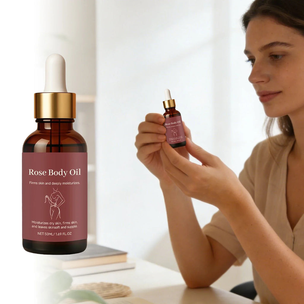 Rose Body Essential Oil Serum – Deep Moisture & Nourishing 50ml