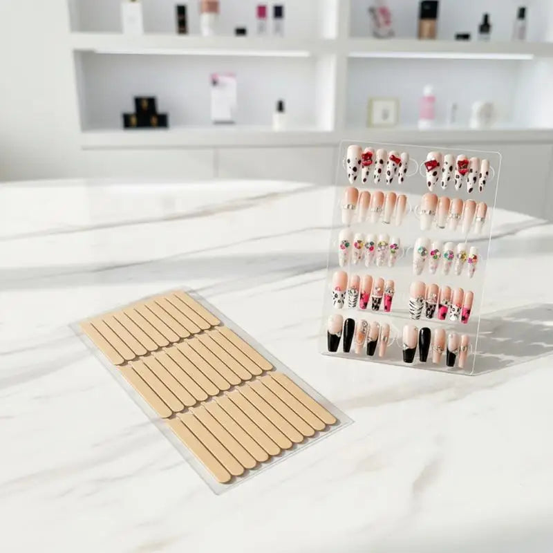 Double-Sided Nail Art Adhesive Tabs for Display Stand – 30/33pcs