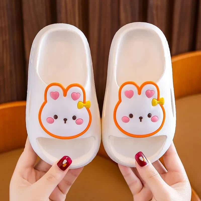 Kids Platform Cloud Slippers – Rabbit Beach Slides Girls 7–12