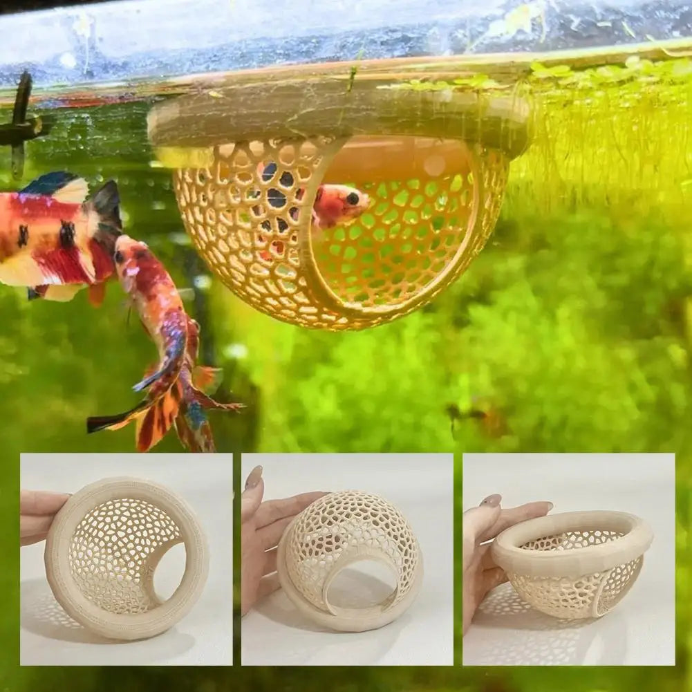 Floating Betta Fish Hideout Cave – Aquarium Rest & Shelter