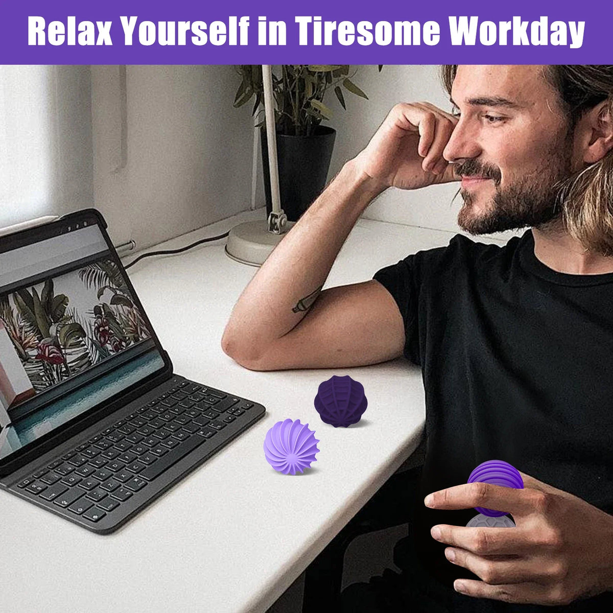 Magnetic Sensory Fidget Balls Silicone Stress Relief Toys Adults