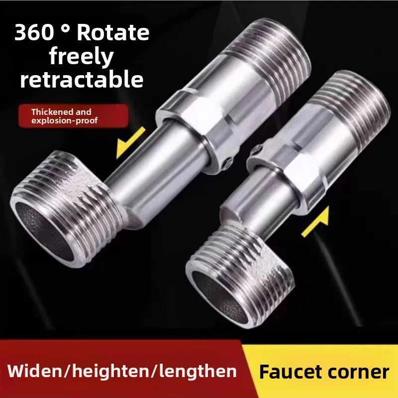 360° Adjustable Eccentric Faucet Corner Tap Adapter | Kitchen