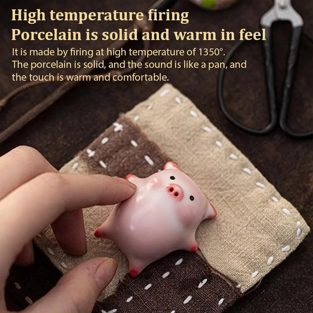 Ceramic Bubble-Blowing Pig Tea Cup Set – Fun Tea Pet Gift