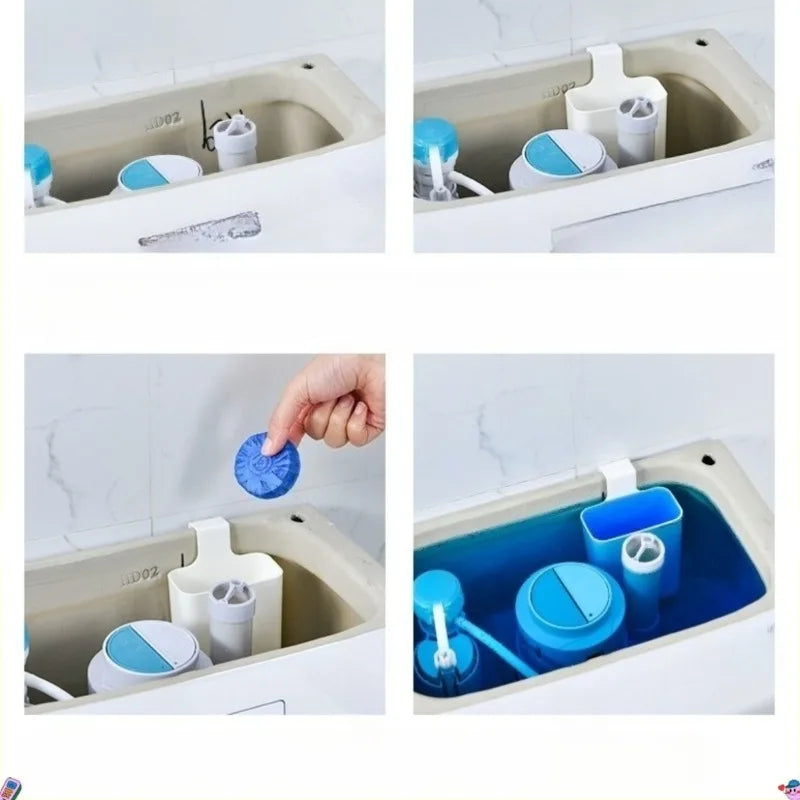 Toilet Tank Solid Dispenser – Reusable, No-Electricity Cleaner