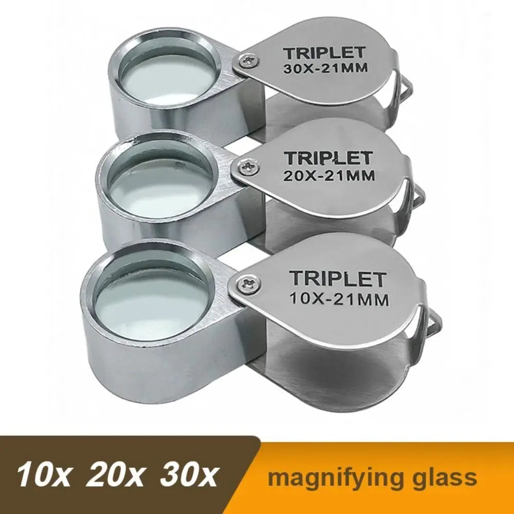 Mini Pocket Loupe 10x 20x 30x – Jewelry Magnifying Glass