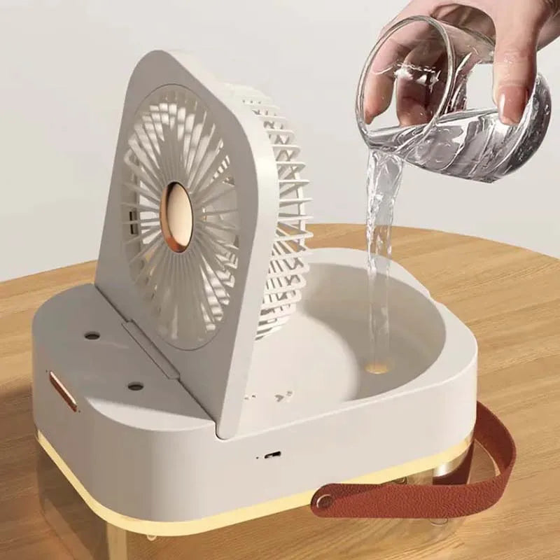 ROFAELEC 2-in-1 Humidifier Cooling Fan 2.5L | Remote & Night Light