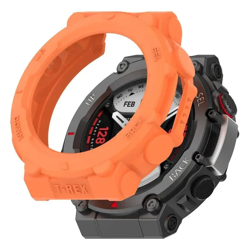 Silicone Bumper Case Cover for Amazfit T-Rex 2 Smartwatch