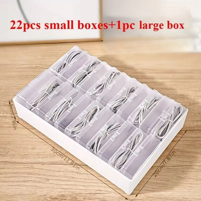 Cable Organizer Box – Desktop & Drawer Cable Management