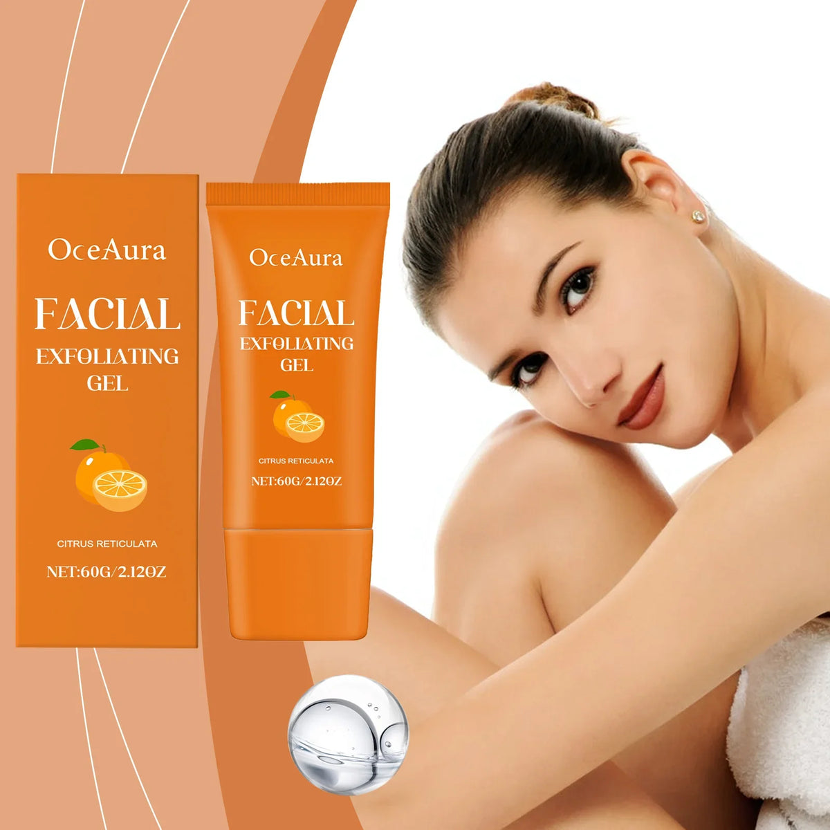 OceAura Vitamin C Exfoliating Facial Cleanser Gel 60g