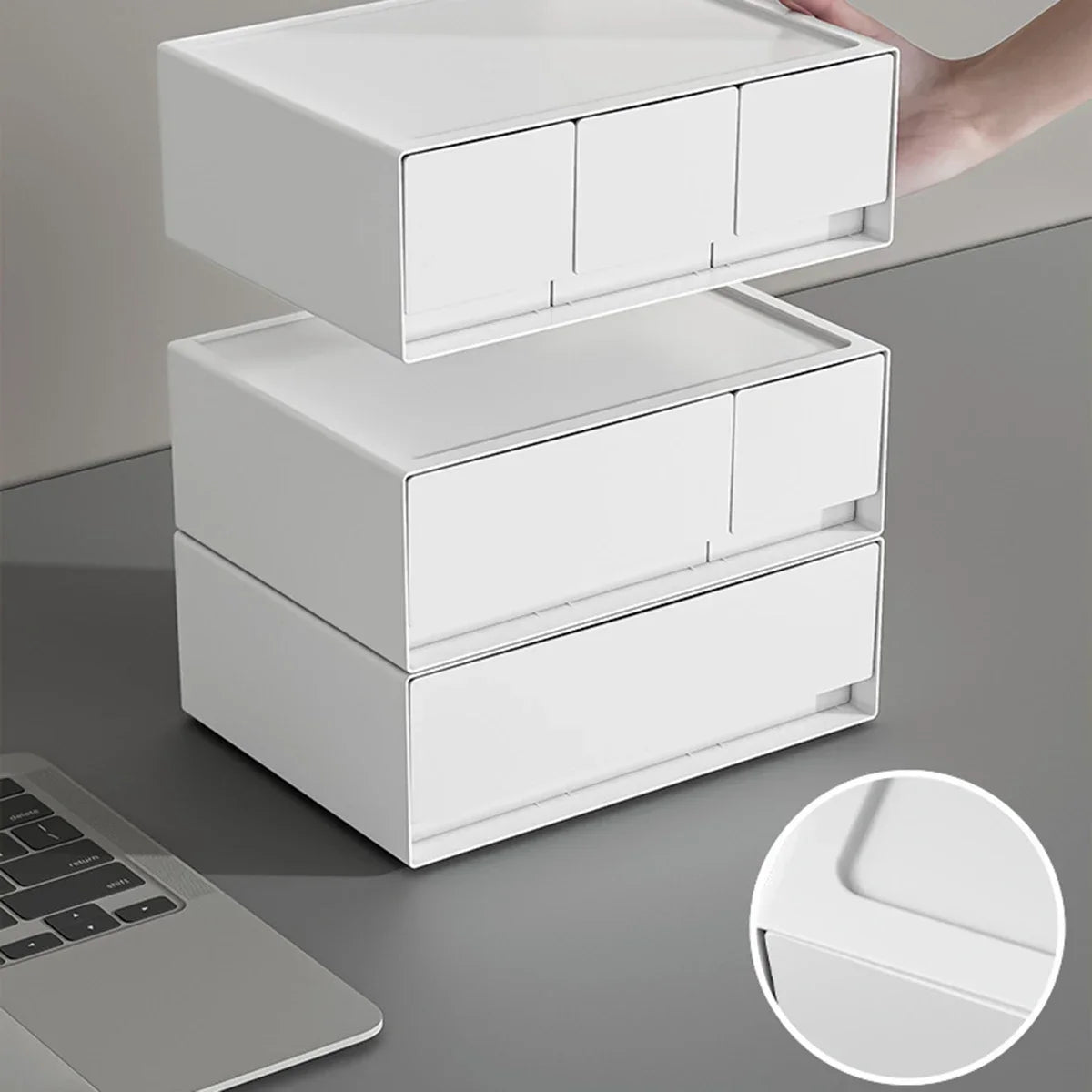 Multi-layer Stackable Desktop Drawer Home Student Stationery Office