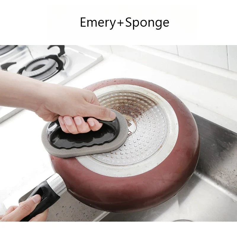 Emery Sponge Scrubber with Handle – Rust & Grease Remover