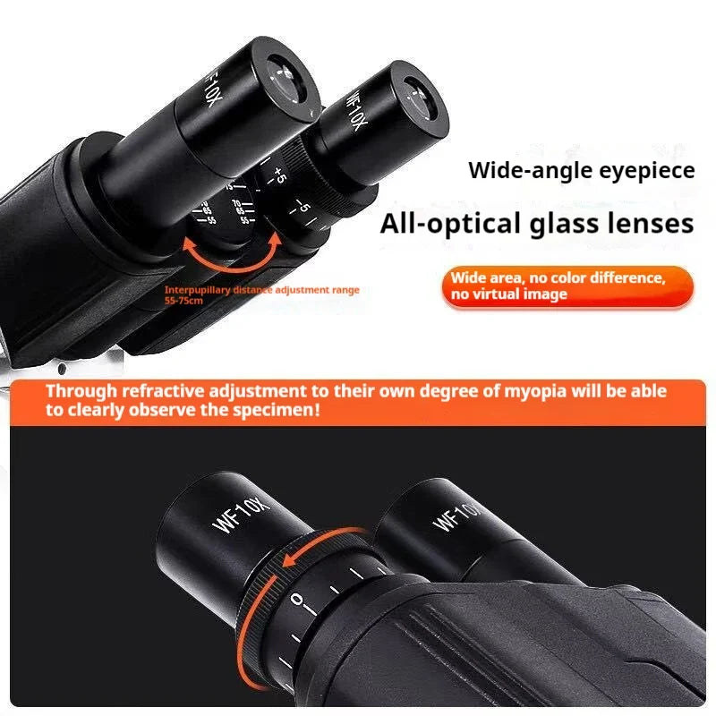 Trinocular Biological Microscope – Aquaculture & Lab | 500X