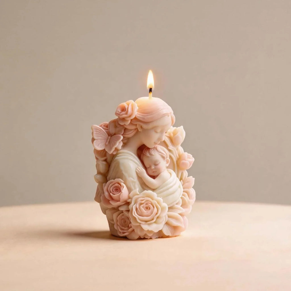 Resin Mold Non-toxic Gypsum Ornament Flower Mother Home Decoration