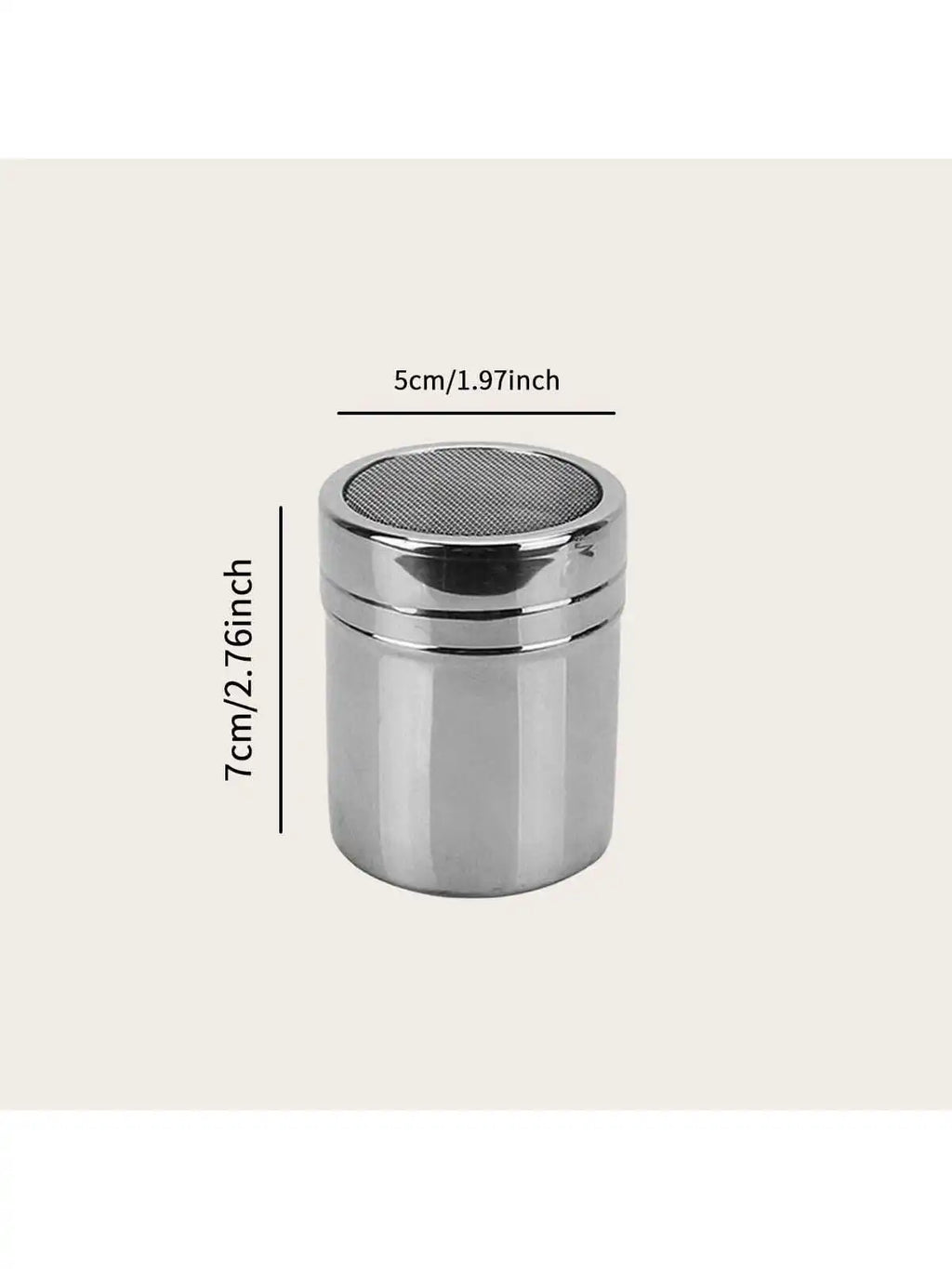 Stainless Steel Mesh Powder Shaker – Cocoa, Spice & Sugar