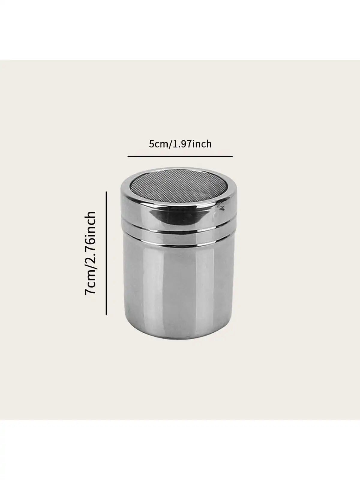 Stainless Steel Mesh Powder Shaker – Cocoa, Spice & Sugar